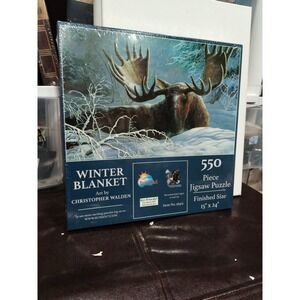 SunsOut Winter Blanket 500 Piece Jigsaw Puzzle BRAND NEW Sealed 15"x24"